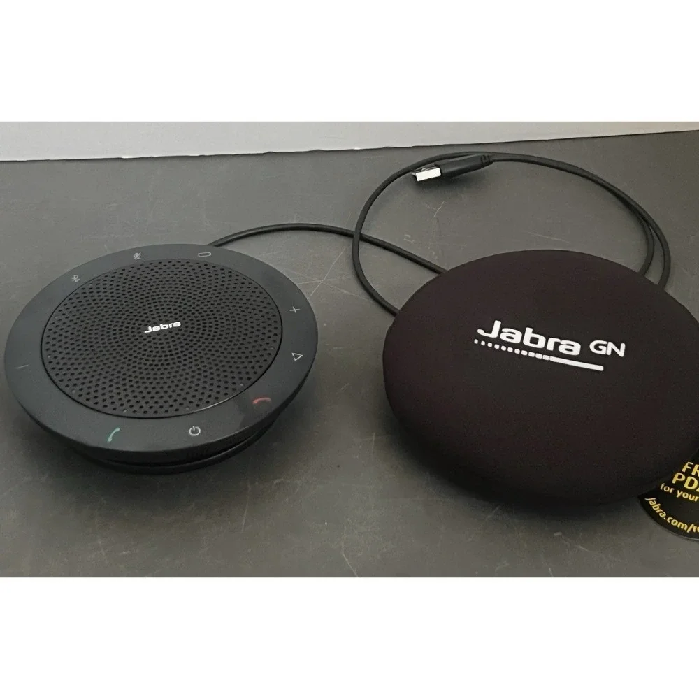 Jabra GN Speak 510 Bluetooth Speakerphone Black W/Case Tested